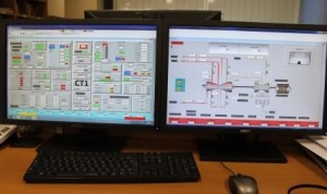 Telas de um ciclo aberto de 184 MW.